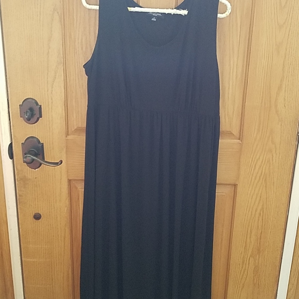 Size 18 long stretch black tank maxi dress